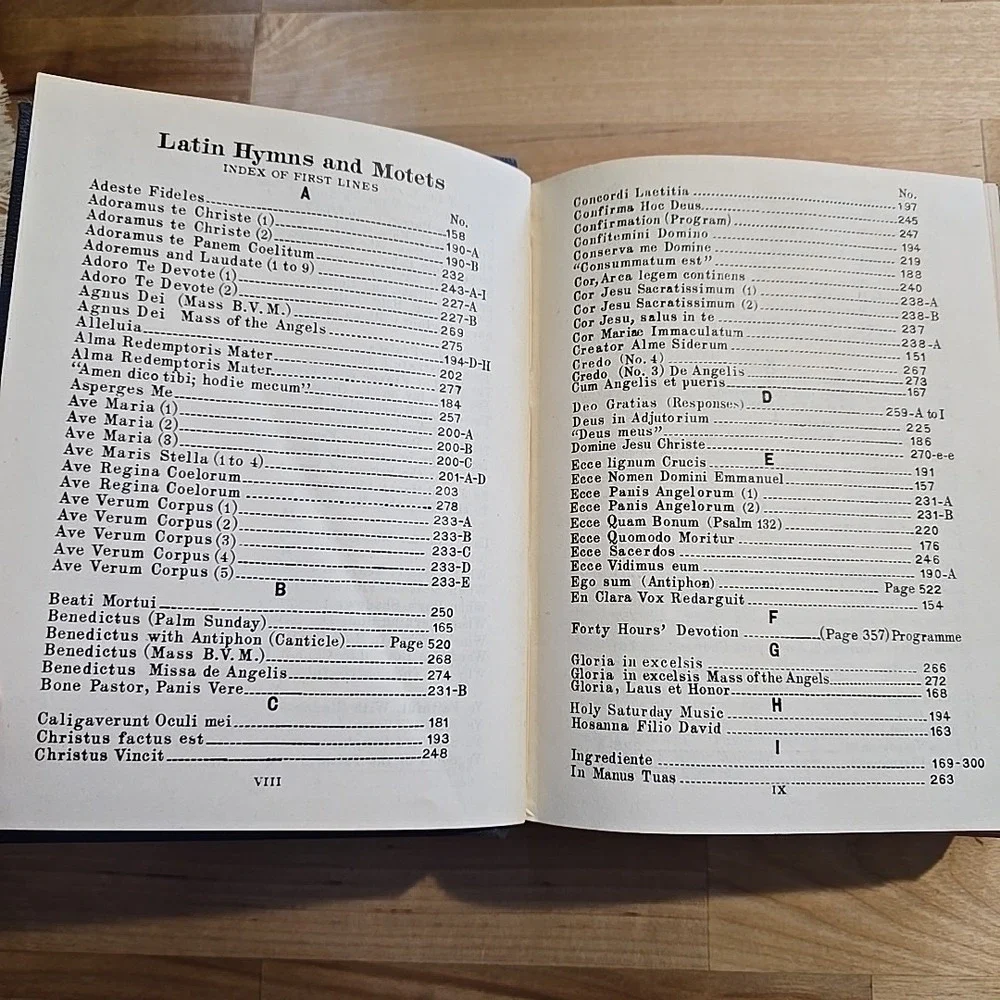 Vintage St. Gregory Hymnal & Catholic Choir Book 1947 Melody Edition Sheet Music